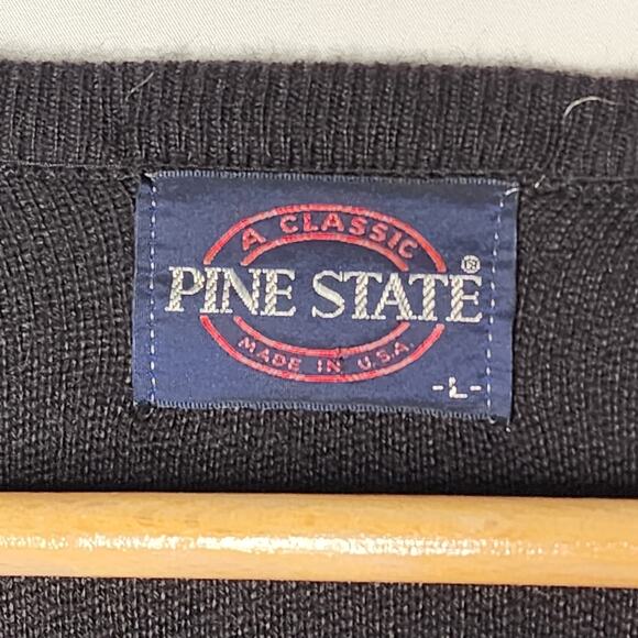 Vintage Glenfiddich Scotch Whiskey Black V Neck Pullover Sweater Men's Large - Picture 3 of 4